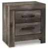 Ashley Furniture B440-92 Wynnlow - Two Drawer Night Stand - Gray