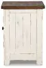Ashley Furniture T459-7 Wystfield - Chair Side End Table - White / Brown