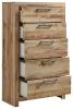 Ashley Furniture B1050-46 Hyanna - Five Drawer Chest - Tan Brown