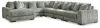 Ashley Furniture 21105S8 Ashley Furniture 21105S8 Lindyn - 6-Piece Sectional With Laf Corner Chaise - Fog