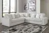 Ashley Furniture 25903/66/67/77/15 Ashley Furniture 25903/66/67/77/15 Stupendous - 4 Pc. - 3-Piece Sectional, Oversized Chaise - Alloy