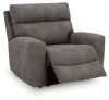 Ashley Furniture 61003/58/31/77/46/62/13 Next-Gen Durapella - 6 Pc. - 5-Piece Power Reclining Sectional, Power Recliner - Slate