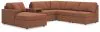 Ashley Furniture 92102S24 Ashley Furniture 92102S24 Modmax - 6-Piece Sectional With Laf Corner Chaise And Audio System Console - Spice