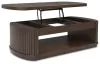 Ashley Furniture T679-9 Korestone - Lift Top Cocktail Table - Dark Brown