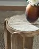 Ashley Furniture A4000722 Gavrilley - Accent Table - Gray / White / Brown