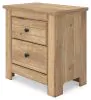 Ashley Furniture PCB1170-92 Ashley Furniture PCB1170-92 Makidern - Two Drawer Night Stand - Tan