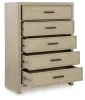 Ashley Furniture B602-46 Calmoro - Five Drawer Chest - Gray