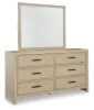 Ashley Furniture B602B1 Ashley Furniture B602B1 Calmoro - Dresser And Mirror - Gray
