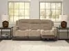 Ashley Furniture PC8350415 Ashley Furniture PC8350415 Mixed Motion - Power Reclining Sofa With Adjustable Headrest - Brownstone