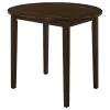 CoasterEveryday 130005 Bucknell - 3 Piece Round Drop Leaf Dining Table Set - Cappuccino