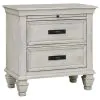 CoasterEssence 205331Q-S4 Franco - 4 Piece Queen Bedroom Set - Distressed White