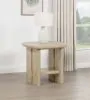 Coaster Fine Furniture 706587 Kailani - Coastal Square End Side Table With Shelf - Beige Oak