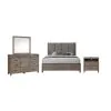 New Classic 00-B3412-14N New Classic 00-B3412-14N Harrisburg - 6/6 Eastern King 4 Piece Bedroom Set (Bed, Dresser, Mirror, Nightstand) - Walnut