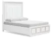 Ashley Furniture B822B2 Ashley Furniture B822B2 Chalanna - Queen Upholstered Storage Bed - White