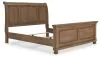 Ashley Furniture PCB779B16 Feddinger - California King Sleigh Bed - Medium Brown