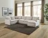 Jackson Furniture Industries 1345/62/30/76-11 Jackson Furniture Industries 1345/62/30/76-11 Harper - 3 Piece Sectional With RSF Chaise - Oyster