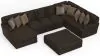 Jackson Furniture Industries 4376/72/75/30/28-49 Jackson Furniture Industries 4376/72/75/30/28-49 Mammoth - 3 Piece Sectional With Cocktail Ottoman (LSF Chaise) - Chocolate