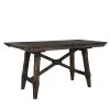 Liberty Furniture 152-CD-O5GTS Liberty Furniture 152-CD-O5GTS Double Bridge - 5 Piece Gathering Table Set (Upholstered Counter Chairs) - Dark Chestnut
