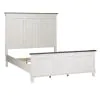 Liberty Furniture 417-BR-KPB Liberty Furniture 417-BR-KPB Allyson Park - King Panel Bed - Wirebrushed White / Charcoal