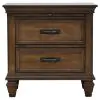 CoasterEssence 300525F-S5 Devon - 5 Piece Full Bedroom Set - Burnished Oak