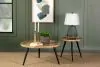 CoasterEssence 736107 Zoe - Round Mango Wood Side End Table - Natural