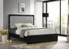 Coaster Fine Furniture 224781Q Caraway - Wood Queen LED Panel Bed - Black