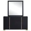 Coaster Fine Furniture 222833M Marceline - 6-Drawer Dresser With Mirror - Black
