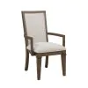 New Classic D2114B-25 Mariana - Upholstered Arm Chair (Set of 2) - Vintage Mocha