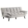 Coaster Fine Furniture 360017 Laredo - Upholstered Tufted Convertible Sofa Bed - Light Gray