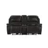 New Classic U093-25-CHG New Classic U093-25-CHG Brookings - Console Loveseat With Dual Recliners - Charcoal