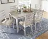 Ashley Furniture D394-425 Skempton - Dining Room Table Set (Set of 7) - White
