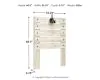 Ashley Furniture B192-53 Ashley Furniture B192-53 Cambeck - Twin Panel Headboard - Whitewash