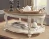 Ashley Furniture T743-0 Realyn - Oval Cocktail Table - White / Brown