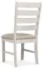 Ashley Furniture D394-01 Skempton - Dining UPH Side Chair (Set of 2) - White