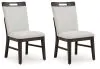 Ashley Furniture D618-01 Neymorton - Dining Upholstered Side Chair (Set of 2) - Light Gray / Brown