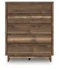 Ashley Furniture PCB3367-345 Chirason - Five Drawer Wide Chest - Brown