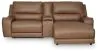 Ashley Furniture PCU62606S4 Ashley Furniture PCU62606S4 DeepWakes - 3-Piece Power Reclining Sectional With RAF Press Back Power Chaise - Caramel