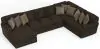 Jackson Furniture Industries 4376/72/75/30-49 Jackson Furniture Industries 4376/72/75/30-49 Mammoth - 3 Piece Sectional With LSF Chaise - Chocolate