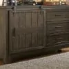 Liberty Furniture 759-YBR-FPBDM Thornwood Hills - 3 Piece Bedroom Set (Full Panel Bed, Dresser & Mirror) - Rock Beaten Brown
