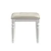 New Classic BA9698W-092 Valentino - Vanity Table Stool - White