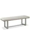 Riverside Furniture 39359 Intrigue - Upholstered Dining Bench - Hazelwood