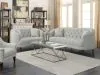 CoasterElevations 505641-S2 Avonlea - 2 Piece Upholstered Sloped Arm Sofa Set Fabric - Gray