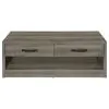 Coaster Fine Furniture 707728 Felix - 2-Drawer Engineered Wood Coffee Table - Gray Driftwood