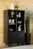 CoasterElevations 951134 Santiago - 4 Door Metal Tall Storage Cabinet - Matte Black