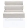 Coaster Fine Furniture 903161 Serreta - Boucle Upholstered Armless Acrylic Chair - Ivory
