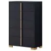 Coaster Fine Furniture 222835 Marceline - 5-Drawer Bedroom Chest - Black