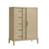 Samuel Lawrence Furniture S952-041 Kendall - Sliding Door Chest With Drawers - Light Brown