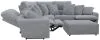 Jackson Furniture Industries 633/66/68/67/628-18 Jackson Furniture Industries 633/66/68/67/628-18 Majesty - 3 Piece Deep Seating Power Reclining Sectional With 1 Castered Cocktail Ottoman - Shark