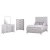 New Classic 00-3314-34C New Classic 00-3314-34C Biscayne - 5/0 Queen 4 Piece Bedroom Set (Bed & Dresser & Mirror & Chest) - Driftwood