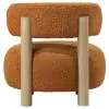 CoasterEveryday 903167 Zonie - Boucle Upholstered Barrel Back Accent Chair - Orange